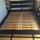 IKEA　ダブルベッドフレーム、マットレス付き！！