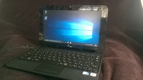 売約済　送料無料　HP★Windows10★ SSD64G ★メモリ2G★AtomN450★Mini210★10.1型