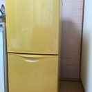 黄色い冷蔵庫　ナショナル
