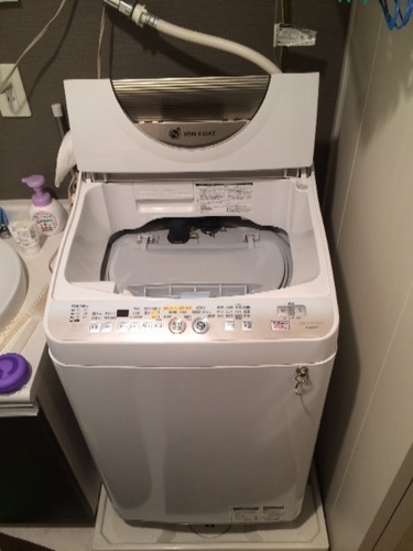 洗濯乾燥機 シャープ イオンコート洗濯機 2年半使用 美品