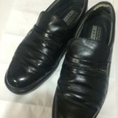 紳士革靴25.5㎝クロ“通勤快足”中古品