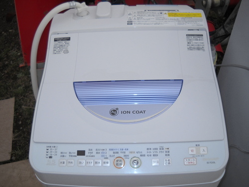 シャープ　全自動洗濯機　乾燥機能付き　ES-TG55L