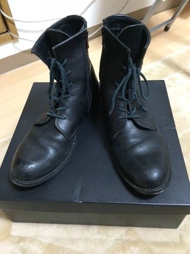 メンズ　カウレザーサイドジップブーツ　レザーブーツ