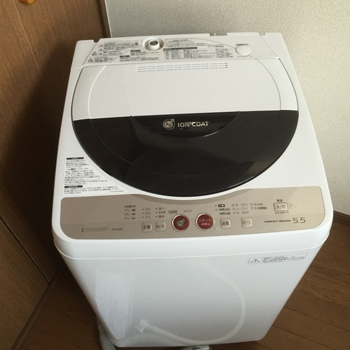 SHARP/シャープ 全自動洗濯機 ES-GK55K-B 10年製 5.5kg