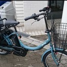 ヤマハ　20インチ　ＮＥＷバビーXL　１６年モデル！　リアチャイルドシート付。　人気カラーグリーンアッシュ！店頭在庫売れても、同一価格でお渡し可能商品です。　注意！クッションサービスは終了しております。