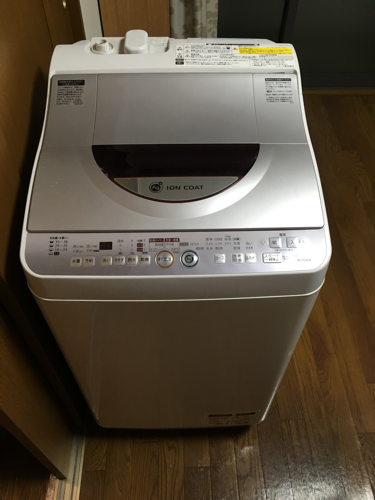 Es-tg60k  8000円 2010年シャープ製全自動洗濯機 乾燥器付き