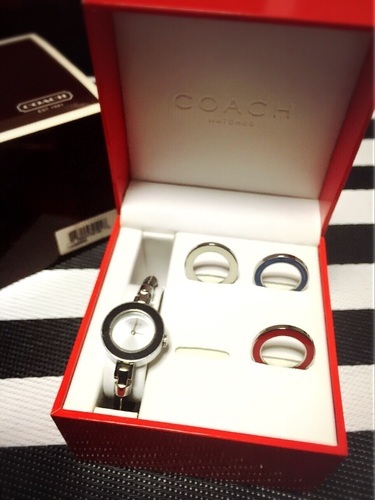 最終お値下げ COACH ベゼル時計