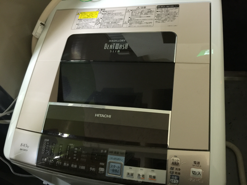 HITACHI 洗濯機8kg BW-D8SV 2014年製 美品