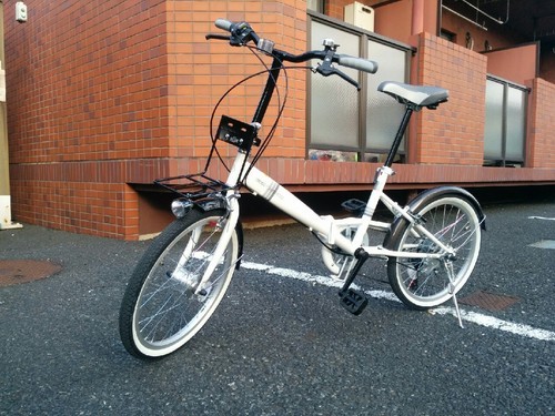 \u003c GW終了まで\u003e 折りたたみ自転車  6段変速 オートライト機能