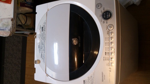 SHARP 全自動洗濯機　2007年製　6.0kg　Agイオンコート　ES-FG60F