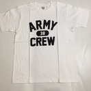 天竺 半袖 Tシャツ(ARMY CREW 38) WH