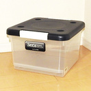 収納BOX（収納ケース） Rexia 幅35×高25×奥40㎝ 半透明