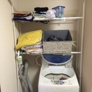 洗濯機周り 収納スペース 収納ラック 1000円 ニトリで3ヶ月...