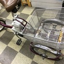[2867]パナソニック　かろやかライフEB　電動アシスト三輪自転車　リチウムイオン12Ah　前18インチ×後16×2　内装3段変速　大型リヤバスケット　可変式スイング機構　らくらく前輪ロック　パーキングブレーキ　スイッチ式ライト　ブラウン