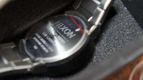 美品[ニクソン]NIXON CANNON: SILVER/GUNMETAL メンズ時計