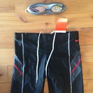 交渉中・半額以下 新品 NIKE SWIM SET BLACK ...