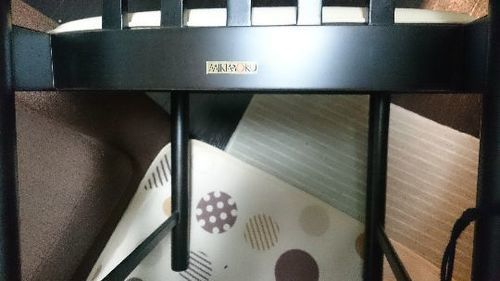 二人用ミキモク展示品難あり二脚とニトリのテーブル