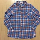 【成立】【0円】流行りのロングチェックシャツ☆★Lサイズ
