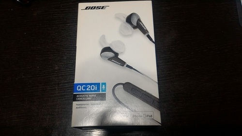 Bose マイク付きイヤホン QuietComfort QC20i/iPhone対応/新品同様（amazon価格39,000円）