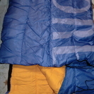 寝袋　　サイズ80×190(青)　　使用5回程度
