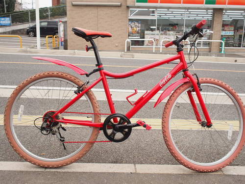 激レア　コカコーラ　リジッドMTB　自転車　26インチ　6速