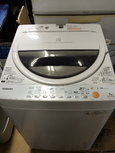 【返品不可】 TOSHIBA洗濯機7kg/2012年製 洗濯機
