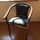 アジアンチェアー  レザーの椅子 アンティーク調