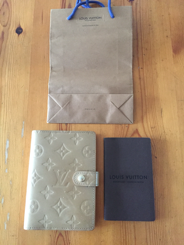【ご成約済】美品正規品 Louis Vuitton/ルイヴィトン ヴェルニ ベージュ 手帳