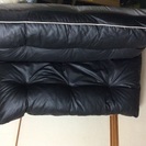 フロア低床ソファー ブラック黒色  使用少ないが、経年劣化あり