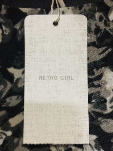 半額以下 レトロガール ワンピース黒花柄 うなぎちゃん 浜松の服 ファッションの中古 古着あげます 譲ります ジモティーで不用品の処分