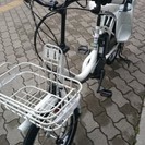 （売約済み）ブリヂストン　NEWビッケ２　チャイルドシート付　ホワイト　クッションサービスですよ！他店の価格比較してね！