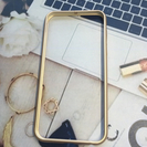 【新品】iPhone6 6s バンパーケース シンプル ゴールド