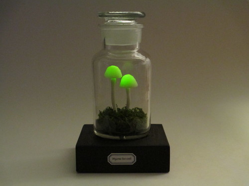 【終了】LED キノコ ランプ ライト　照明　発光きのこ　ハンドメイド　A002　再制作