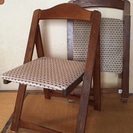 値下げ！木製折りたたみ椅子2脚