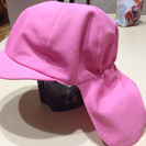 交渉中　保育園　幼稚園　ピンクの帽子　たれ付き