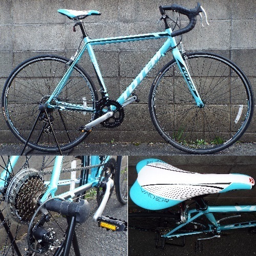 ☆新品☆ライトブルー☆軽量アルミ10.7kg☆ロードバイク  