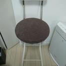 【無料】【中古】折りたたみ式椅子(ブラウン)