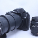 ★★★完売★★★　　☆超限定値引☆　すぐ使える● 初心者入門　Nikon ニコン D70 超望遠Ｗレンズ