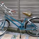 ブリジストンのターコイズブルーの自転車