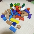 45 pieces wooden blocks