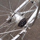 終了　大日産業　ママチャリ　２７インチ　内装7段ギヤ　ワイヤーカギ新品　LEDオートライト　ローラーブレーキ　中古自転車