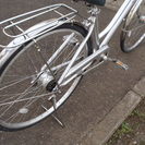 終了　大日産業　ママチャリ　２７インチ　内装7段ギヤ　ワイヤーカギ新品　LEDオートライト　ローラーブレーキ　中古自転車