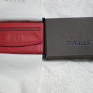 BALLYの財布　赤　新品です。　革です。