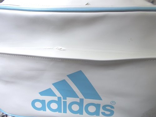 取引完了 Adidasエナメルバッグ 中古 白 水色 モブ 都島のバッグ ショルダーバッグ の中古あげます 譲ります ジモティーで不用品の処分