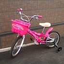 女の子用１６インチ自転車　完全動作品 中信地区配達ＯＫ！