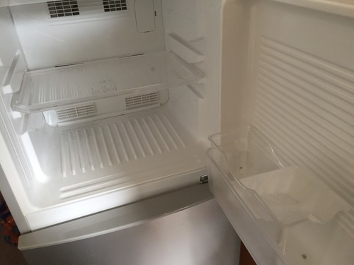 シングルライフにオススメ♪ゆったりサイズの１４０Ｌ 【モリタ】２ドア冷凍冷蔵庫 ＭＲ－Ｆ１４０Ｃ シルバー 【省エネ 冷蔵庫】