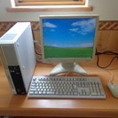 NEC　XPデスクトップパソコン　液晶モニター付（オフィスソフト...