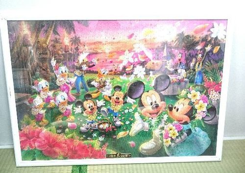 額縁付き ディズニーハワイアンウエディングジグソーパズル完成品 かいし ふじみ野のパズルの中古あげます 譲ります ジモティーで不用品の処分