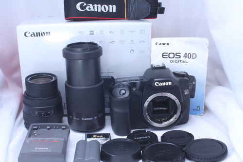 ★★★完売★★★　【全額返金保証】贅沢な入門モデル●超望遠Ｗレンズ Canon キャノン EOS 40D