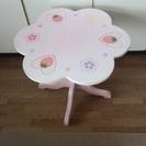 マザーグースの森　野いちご花型　テーブル　ピンク